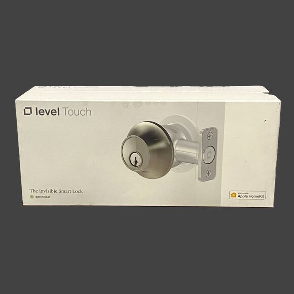 Level Touch Invisible Smart Lock Deadbolt Door C-L12U B2 Nickel Factory Sealed - Picture 1 of 2